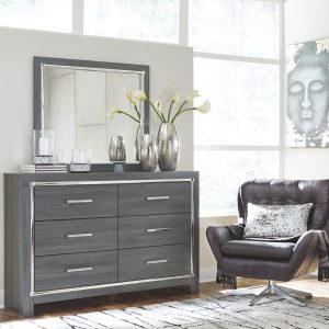 Lodanna - Gray - Dresser & Mirror