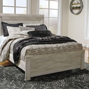 Bellaby - Whitewash - Queen Panel Bed