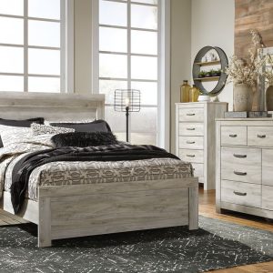 Bellaby - Whitewash - Queen Panel Bed