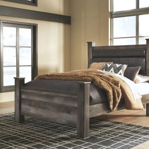 Wynnlow - Gray - King UPH Poster Bed