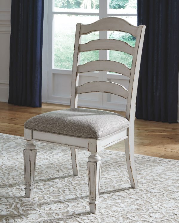 Realyn - Chipped White - Dining UPH Side Chair each (2/CN)