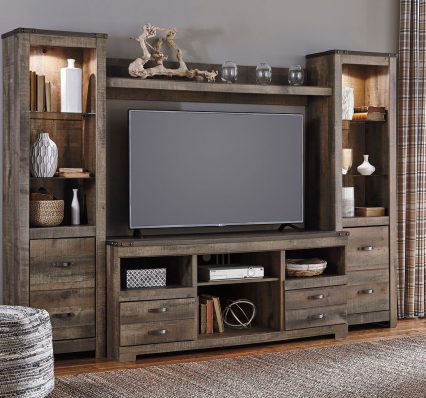 Trinell - Entertainment Center - Large TV Stand