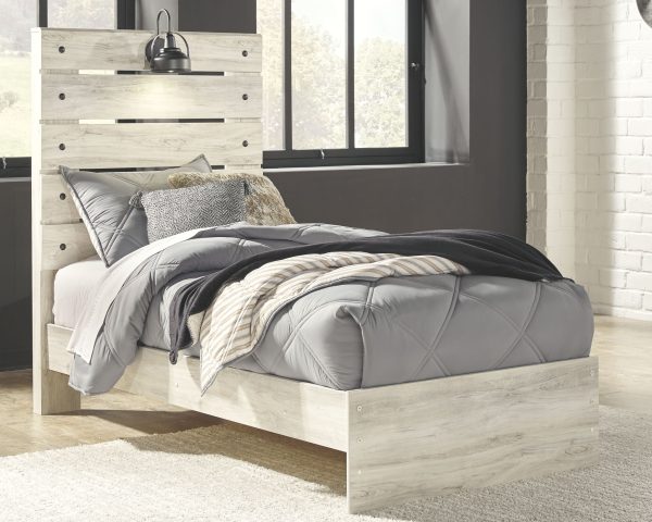 Cambeck - Whitewash - Twin Panel Bed