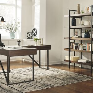 Starmore - Brown - L Shaped Desk & Bookcase