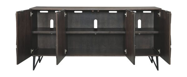 Chasinfield - Dark Brown - Extra Large TV Stand 1