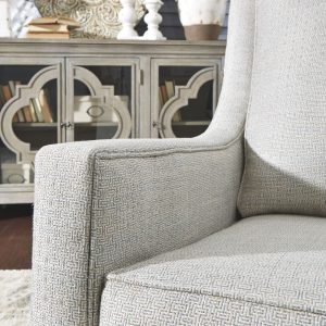 Kambria - Frost - Swivel Glider Accent Chair 1