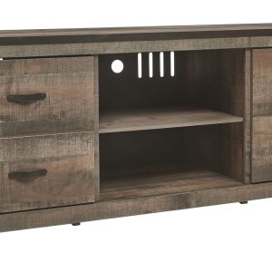 Trinell - Brown - LG TV Stand w/Fireplace Option 1