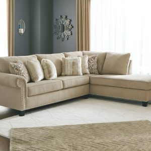 Dovemont - Putty - 2 Pc. - Left Arm Facing Sofa, Right Arm Facing Corner Chaise Sectional