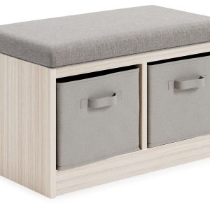 Blariden – Gray/Natural – Storage Bench