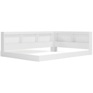 Piperton – White – Full Bookcase Storage Bed - 1