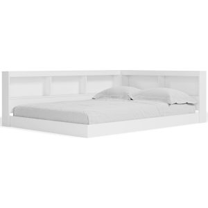 Piperton – White – Full Bookcase Storage Bed