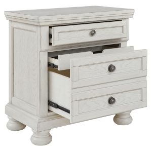 Robbinsdale - Antique White - Two Drawer Night Stand 1
