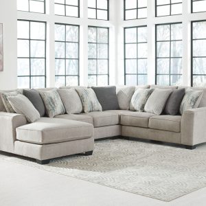 Ardsley - Pewter - Left Arm Facing Corner Chaise, Armless Loveseat, Wedge, Right Arm Facing Loveseat Sectional