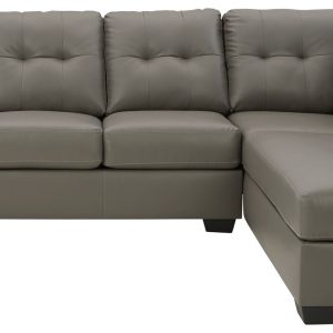 Donlen - Gray - Left Arm Facing Sofa 2 Pc Sectional