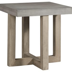 Lockthorne - Gray - Square End Table 1