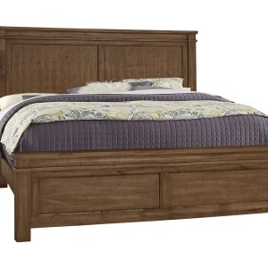 Cool Rustic Queen Mansion Bed with Mansion Footboard Amber