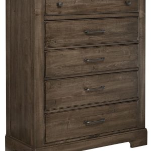 Cool Rustic Chest - 5 Drawers Mink