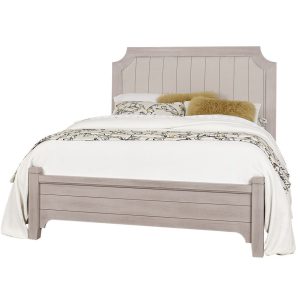 Bungalow Queen Uph Bed Finish Shown - Dover Grey/Folkstone (Two Tone)