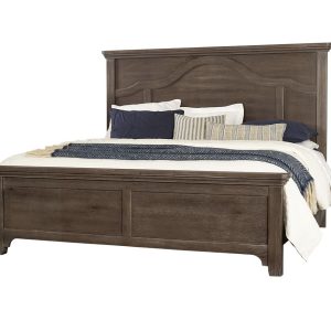 Bungalow Queen Mantel Bed Finish Shown - Folkstone(Driftwood)