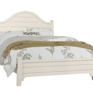 Bungalow Queen Arched Bed Finish Shown - Lattice (Soft White)