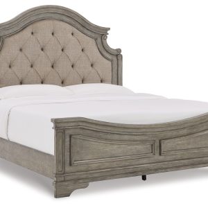 Lodenbay - Antique Gray - King Panel Bed