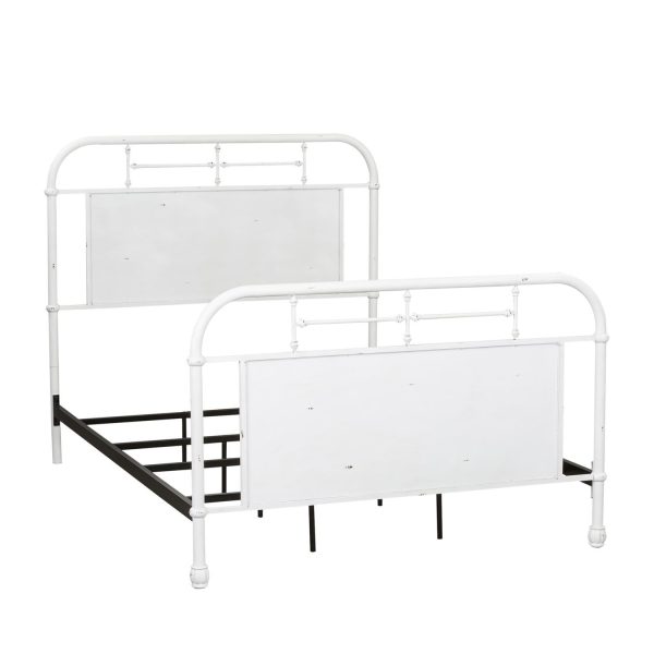 Vintage Series - Twin Metal Bed - Antique White -2
