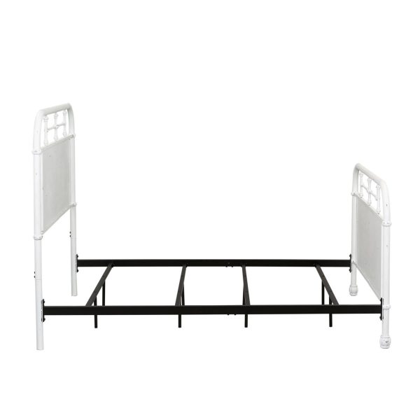 Vintage Series - Twin Metal Bed - Antique White-3