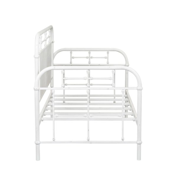 Vintage Series - Twin Metal Day Bed - Antique White-3