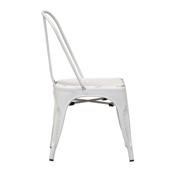 Vintage Series - Bow Back Side Chair - Antique White -3