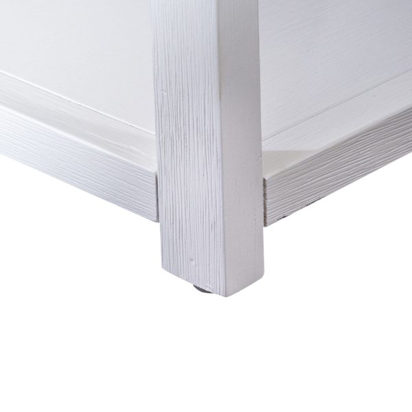 East End - 1 Drawer 1 Shelf Accent Table - White-2