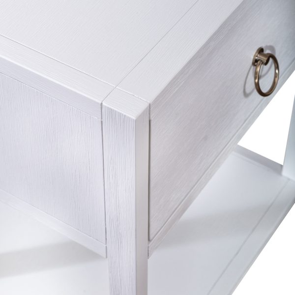 East End - 1 Drawer 1 Shelf Accent Table - White-8