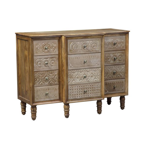 Montrose - 12 Drawer Accent Cabinet - Light Brown -2