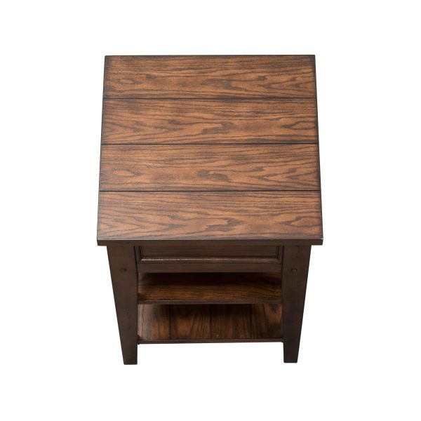 Lake House - Chair Side Table - Rustic Brown-8