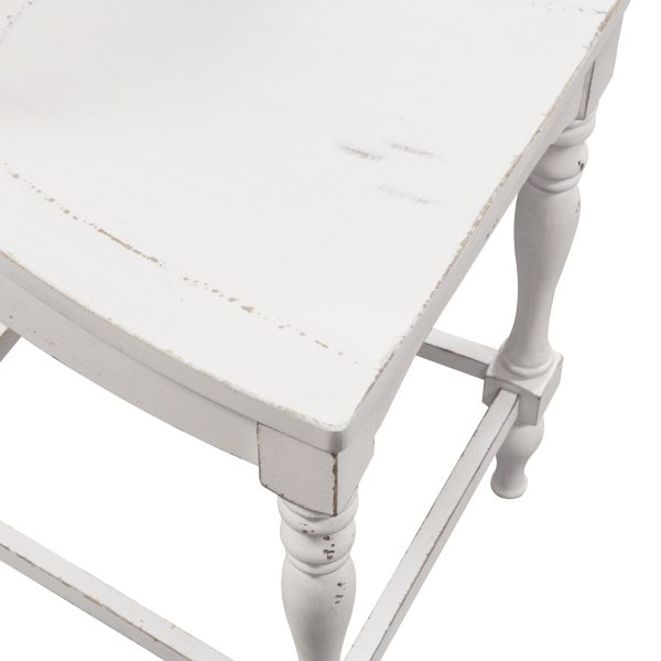 Magnolia Manor - Spindle Back Counter Chair - White-4