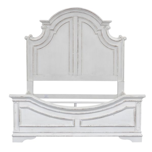 Magnolia Manor - California King Panel Bed - White-1