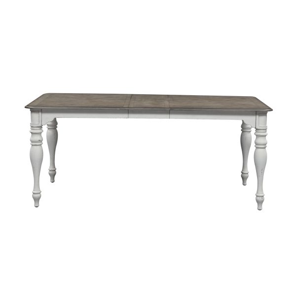 Magnolia Manor - 5 Piece Leg Table Set - White-4