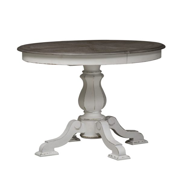 Magnolia Manor - Pedestal Table - White-2