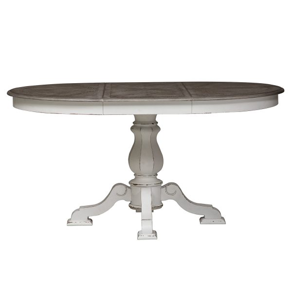 Magnolia Manor - Pedestal Table - White-5