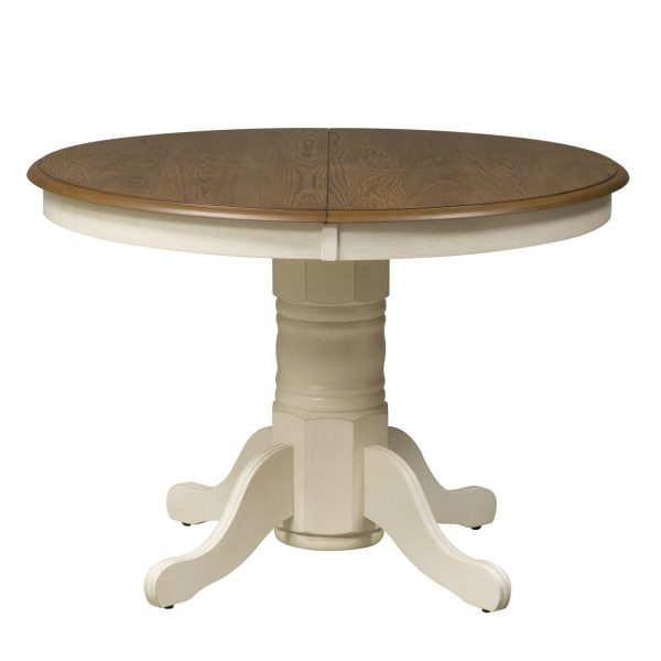 Springfield - Pedestal Table - White -1
