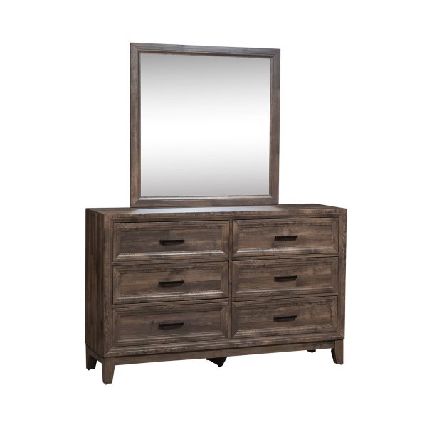 Ridgecrest - Dresser & Mirror - Light Brown -2