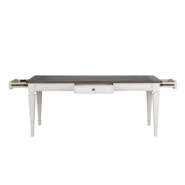 Allyson Park - 7 Piece Rectangular Table Set - White - Vertical Slat Chairs 3