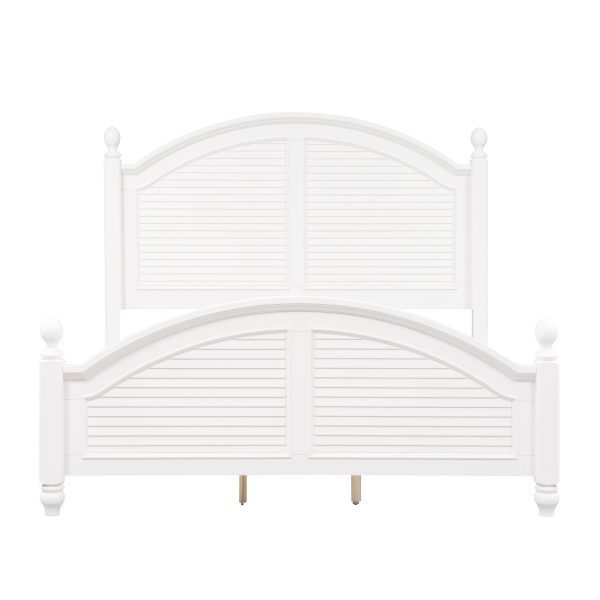 Summer House - Queen Poster Bed - White -1