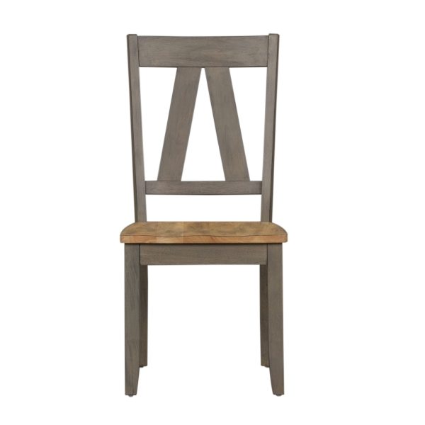 Lindsey Farm - Splat Back Side Chair - Dark Gray-2