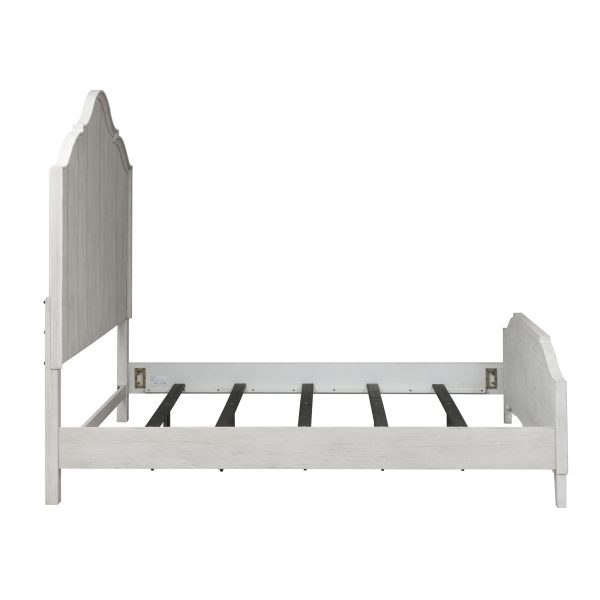 Farmhouse Reimagined - King Panel Bed - White-3