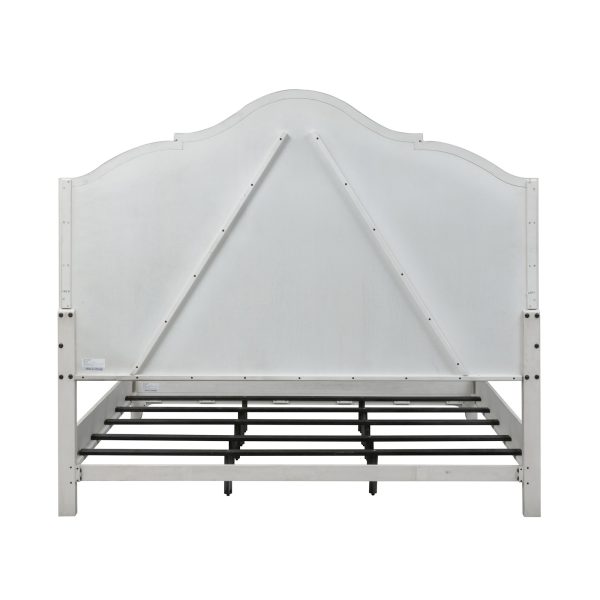 Farmhouse Reimagined - King Panel Bed - White-4