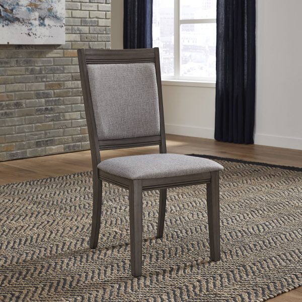 Tanners Creek - Upholstered Side Chair - Dark Gray -1