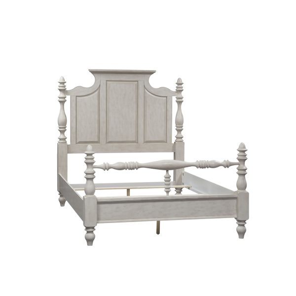High Country - Queen Poster Bed - White-2