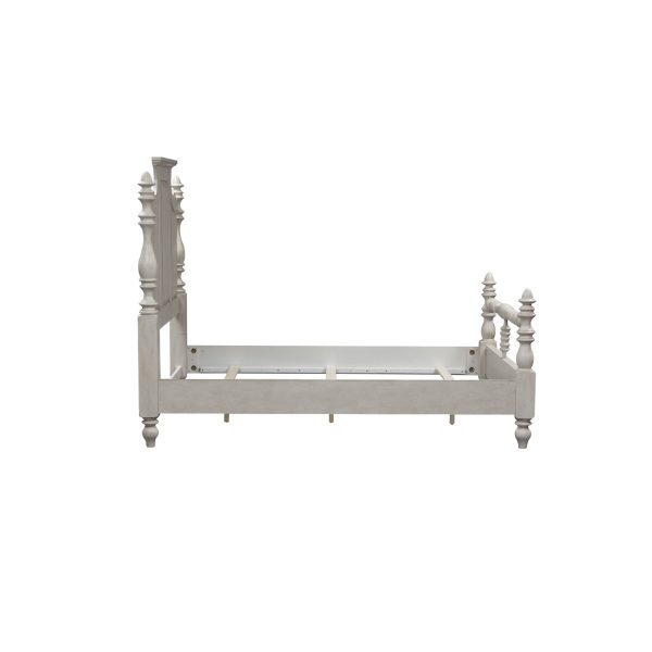 High Country - Queen Poster Bed - White-3