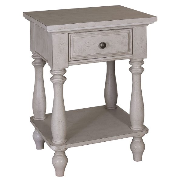 High Country - Leg Night Stand - White-2