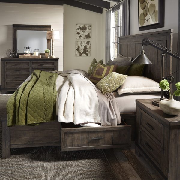 Thornwood Hills - Queen Two Sided Storage Bed - Dark Gray -5